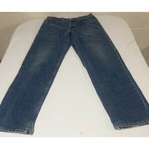 Vintage Y2K Levi’s 550 Relaxed Fit Jeans Men 33x34 Medium Wash Blue Made In USA